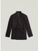 G-Star Raw Zweireihiger Blazer mit Gürtel dk black pinstripe