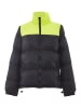 Bococa Damen Wattierte Steppjacke in Schwarz Saure Limette