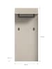 xonox.home Garderobenpaneel  (B/H/T: 60x140x35 cm) in sandbeige