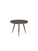 Beliani Couchtisch RAMONA in Braun/Schwarz/Gold - (W) 61 x (H) 45 x (L) 61 cm
