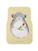 Mr. & Mrs. Panda Automatte Chinchilla Blume ohne Spruch in Gelb Pastell