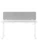Beliani Schreibtischtrennwand WALLY in Grau - (W) 120 x (H) 40 x (L) 2 cm