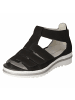 WALDLÄUFER orthopädische Sandalette in schwarz