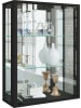 ebuy24 Vitrinenschrank Udina 4 Schwarz 60 x 25 cm