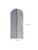 relaxdays 3 x Kleidersack in Grau/ Transparent - (B)58 x (H)135 cm