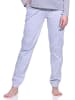 NORMANN Schlafanzug Pyjama Hose lang Mix & Match in Grau