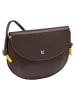 DuDu Skye Umhängetasche Leder 21 cm in coffee brown