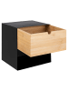 ebuy24 Nachttisch Joliet Schwarz 30 x 25 cm