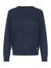 Oxmo Strickpullover OXEDNA ONECK in Blau