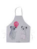Mr. & Mrs. Panda Grillschürze Koala Luftballon ohne Spruch in Grau Pastell