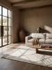 KADIMA DESIGN Teppich Kurzflor Streifen Muster, Abstrakt, Wohnzimmer in Beige-Natur
