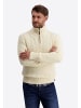 Timezone Pullover Langarm Stehkragen Reißverschluss in Beige
