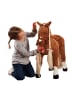 Happy People Haflinger Pferd mit Sound und Apfel in Braun ab 3 Jahre
