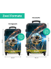 NoBoringSuitCases Suitcase, Handgepäck, Koffer, Trolley, Reisekoffer Fußball-Design ideal
