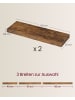 VASAGLE 2er-Set: Wandregal in vintage - (B)80 x (H)3.8 x (T)20 cm