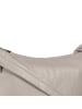 Toscanto Leder Schultertasche Toscanto Tasche hellgrau ca. 35cm