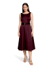 Vera Mont Cocktailkleid mit Gürtel in Strong Aubergine