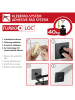 Wenko Turbo-Loc® WC-Garnitur Carpino Schwarz, Turbo-Loc® WC-Garnitur Mod. Carpino Schwarz in Schwarz