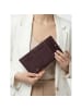 Lazarotti Bologna Leather XL Geldbörse mit Zip-Around Fach Leder 14 cm burgundy