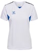 Hummel Hummel T-Shirt Hmlauthentic Multisport Damen Atmungsaktiv Feuchtigkeitsabsorbierenden in WHITE/TRUE BLUE