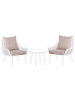 Beliani 4-tlg Kissenbezug LAURETO in Beige