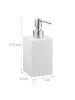 relaxdays Seifenspender Bad in Weiß - 300 ml