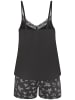 VIVANCE DREAMS Shorty in schwarz-geblümt