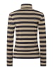 More & More schmales, gestreiftes Rollkragenshirt in regular stripes jersey softbrass marine