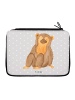 Mr. & Mrs. Panda Federtasche Affe ohne Spruch in Grau Pastell