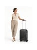 Redolz Essentials 01 4 Rollen Kabinentrolley 53 cm mit Dehnfalte black metallic