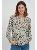 Fransa Langarmbluse FRESIDA 3 Blouse - 20610201  Langarmbluse mit V-Ausschnitt in Grün