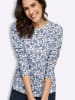 WITT WEIDEN Print-Shirt in ecru-jeansblau-bedruckt