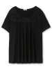 sheego T-Shirt in schwarz