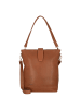 Plevier Bow Schultertasche Leder 30 cm Laptopfach in cognac