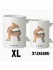 Mr. & Mrs. Panda Keramiktasse Lama Stolz ohne Spruch in Weiß