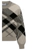 Noisy may Stylischer Oversize Karierter Pullover mit Rundhals Ausschnitt in Grau