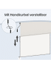 SONGMICS Seitenmarkise Sheld in Beige - (B)250 x (H)180 cm