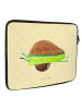 Mr. & Mrs. Panda Laptop Tasche Avocado Yoga ohne Spruch in Gelb Pastell