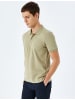 KOTON TSHIRT SS POLO in Khaki