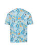 Nils Sundström T-Shirt in hellblau mehrfarbig - 0001