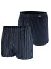 Götzburg Boxershorts 2er Pack in navy / Strichmuster