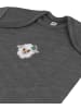 Normani Outdoor Sports 2er Set Baby Merino Body Kurzarm Tauranga in Anthrazit/Beige