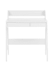 Beliani Schreibtisch BROXTON in Weiß - (W) 77 x (H) 89 x (L) 46 cm