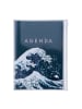 Marks Europe Kalender - Mark's 2026/2027 Diary A5 Japan, Wave, Navy