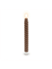 relaxdays 6 x LED Stabkerzen in Coffee