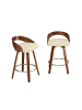 ABRIHOME Barhocker-Set in Beige 2er Set drehbar und höhenverstellbar