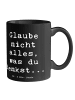 Mr. & Mrs. Panda Mug Spruch Selbstvertrauen und Klarheit mit Spruch in Schwarz