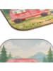 Mr. & Mrs. Panda Glas-Untersetzer Bär Camper Design ohne Spruch in Weiß