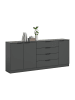 ebuy24 Sideboard Kopenhagen Anthrazit 185 x 35 cm