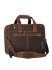 Greenburry Vintage 2 Rollen Businesstrolley 33 cm Laptopfach braun